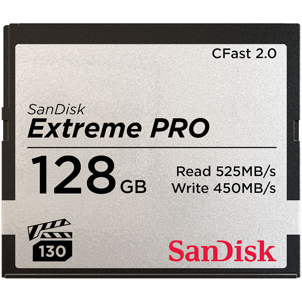 Sandisk Extreme Pro CFAST Card 2.0 128GB 525MB/S Image