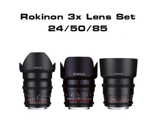 Rokinon Prime 3 Lens Kit (Nik G or EF)-image