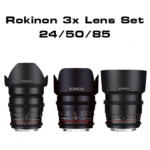 Rokinon Prime 3 Lens Kit (Nikon G or Canon EF) Image