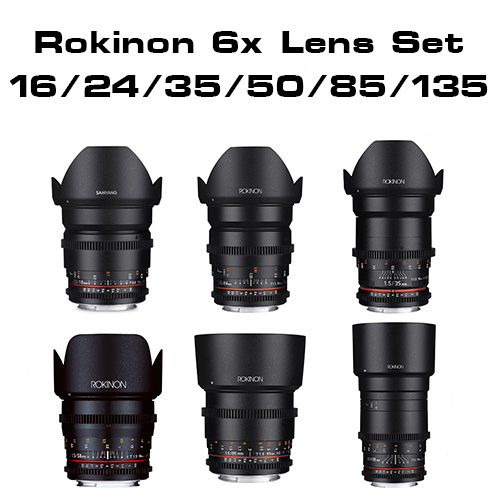 Rokinon Prime 6 Lens Kit (Nikon G or Canon EF) Image