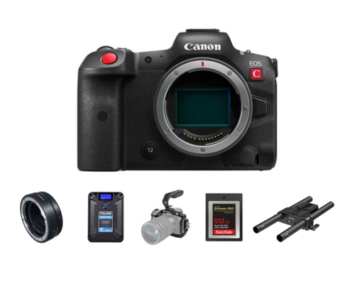 Canon R5 C Body + V-Mount Battery Kit & Rigging-image