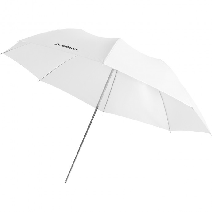 Westcott 100cm Compact Umbrella - White Satin Image